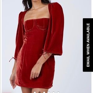 COPY - For Love and Lemons Nadine Velvet Bustier Dress